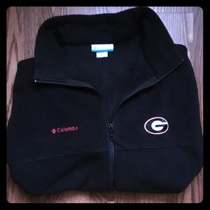 COLUMBIA MEN'S GEORGIA BULLDOGS FLEECE JACKET